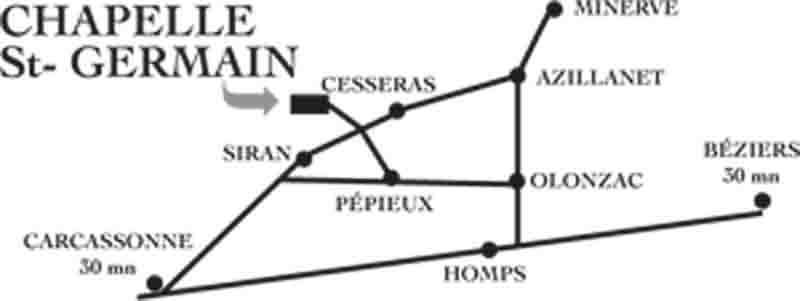 plan accès Capitelle Saint Germain musique classqieu minervois